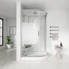 HOME DELUXE - Komplettdusche WHITE PEARL - Maße 120 x 80 cm Produktbild-Vorschau 3