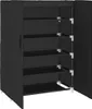 vidaXL Schuhschrank Schwarz 60x28x90 cm Stoff Produktbild-Vorschau 12