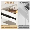 Sideboard mit 2 Türen und 2 Schubladen, Hochglanz-Kommode, Produktbild-Vorschau 5