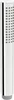 A close-up studio shot of a chrome-plated hand shower head. Podgląd zdjęcia produktu