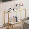 VEVOR 2-stufiger Konsolentisch moderner rechteckiger Produktbild-Vorschau 8