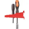 A red tool holder with two screwdrivers and a socket wrench inserted. Anteprima dell’immagine prodotto