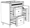Lavabo da bagno indipendente nero 76x46x86,5 cm con Anteprima dell’immagine prodotto 11