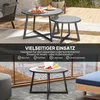 Outsunny Set de 2 tables d'appoint Empilable Table de Voir les images du produit 4