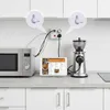 A kitchen counter with a microwave, a coffee grinder, and a tablet displaying a recipe, all connected to a power strip. Voir les images du produit