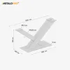 Technical drawing of a table base with dimensions. Voir les images du produit