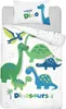 DETEXPOL Bambusové obliečky do postieľky Dinosaurus blue  Náhľad obrázku produktu 1