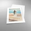 Poster - Poster ohne Rahmen - Laterne Meer Bild - 30x40 cm Produktbild-Vorschau 3
