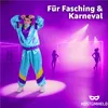 A person wearing a retro tracksuit posing in a studio with purple lighting and stage lights. Anteprima dell’immagine prodotto