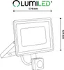 LUMILED LED Strahler mit Bewegungsmelder für Außen 50W Produktbild-Vorschau 7