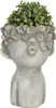 Clayre & Eef Pot de fleurs 11x11x18 cm Gris Pierre Voir les images du produit 4