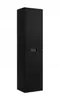 A tall, narrow black cabinet with vertical ribbed detailing and a horizontal handle in the middle. Náhľad obrázku produktu