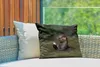 MuchoWow® Outdoor Kissen - Otter mit Futter im Wasser - Produktbild-Vorschau 3
