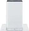 vidaXL Supporto per palo quadrato 4 pezzi Argento 91x91mm Anteprima dell’immagine prodotto 6
