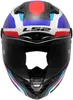 LS2 Integralhelm FF805 Thunder Carbon GP Aero S Blau / Rot Produktbild-Vorschau 9