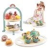 Atoylink Holz Tee Set Kinder Teeservice mit Dessert Kuchen Produktbild-Vorschau 7