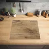 KitchenYeah® Kryt na sporák dřevo - hnědý - vzhled dřeva, Náhled obrázku produktu 2