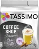 A package of Tassimo Coffee Shop Selections Chai Latte pods. Produktbild-Vorschau