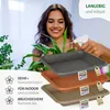 MePla - Untersetzer Quadrat 49x49 anthrazit Produktbild-Vorschau 4