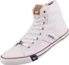 Mustang Damen Canvas High Top Sneaker Weiß Produktbild-Vorschau 1