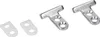 A set of small metal and plastic parts for mounting an appliance door. Produktbild-Vorschau