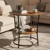 Relaxdays Beistelltisch, 2 Ablagen, HxD: 55 x 55 cm, Produktbild-Vorschau 2