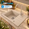 VBChome spoelbak, graniet, beige, met kraan, 55 x 44 cm, Productafbeelding-voorbeeld 8