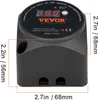 A close-up studio shot of a black VEVOR voltage sensitive relay with dimensions indicated by orange lines and text. Produktbild-Vorschau