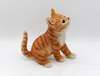 Design Dekofigur Katze sitzend getigert 17x18cm aus Poly Produktbild-Vorschau 3