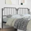 vidaXL Ersatz-Kopfteil Metall Schwarz 180 cm Produktbild-Vorschau 2