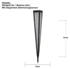 Lampe d'entrée solaire Star 'Pyramis', noir Voir les images du produit 6