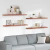 vidaXL Wall Regal 4 pcs Rot 120 x 23.5 x 4 cm Holzwerkstoff Voir les images du produit 2