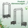 COSTWAY Blumenkasten, 2 in 1 Rosenbogen mit Rankgitter, Produktbild-Vorschau 3