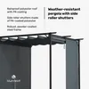 Blumfeldt Pergola, 3x3 m - Wodoodporny dach z poliestru, Podgląd zdjęcia produktu 2