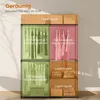 Kleiderschrank mit Kleiderstange und Einlegeböden, 111 x 43 Produktbild-Vorschau 5
