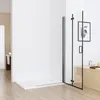 MIQU Nischentür 80 x 185 cm Walk in Duschabtrennung Faltbar Produktbild-Vorschau 3