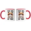 Yeah Nah Not Today Tasse Rot Lustige Katze Morgenmuffel Produktbild-Vorschau 3