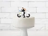Figurka na tort weselny 11,5 cm – para młoda na motocyklu, Podgląd zdjęcia produktu 3