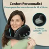 FLOWZOOM DREAM Coussin de voyage avec soutien latéral, noir Voir les images du produit 2