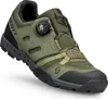 A single green and black Scott Sport Crus-r BOA shoe is shown from a side-angle against a white background. Produktbild-Vorschau