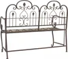 Sitzbank Provence Metall braun Antik Design – Gartenbank Produktbild-Vorschau 7