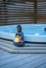 LED-Solar-Figur 'Buddha', grauer Buddha, Glaskugel Produktbild-Vorschau 3