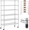 Expondo Royal Catering Kovový regál – 120 x 45 x 190 cm – Náhled obrázku produktu 8