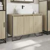 vidaXL Umývadlová skrinka Sonoma dub 91x35x60 cm materiál Náhľad obrázku produktu 3