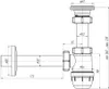 Belvit Waschbecken Siphon 1 1/4" Ø32 mm Produktbild-Vorschau 3