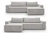Two views of a beige sectional sofa. Produktbild-Vorschau