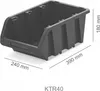 Plastový úložný box TRUCK 390x240x180 mm - barva: černá Anteprima dell’immagine prodotto 5