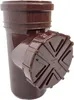 A brown drainpipe fitting with a cap. Náhľad obrázku produktu