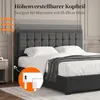 OYAJIA Doppelbett Polsterbett 140x200cm, Luftdruck Produktbild-Vorschau 3
