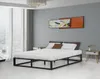 Kovový rám postele 140 x 190 cm - černý Náhled obrázku produktu 2